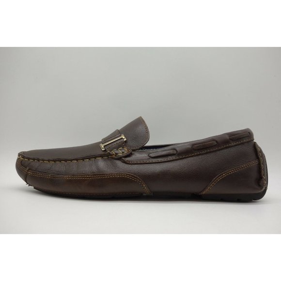 Clarks Brown Leather Dress Casual Slip On Driving Loafers Shoes Men\'s 10 M main image 10